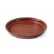 Dienblad Woodform rond, met hoge rand