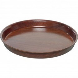 Dienblad Woodform rond, met hoge rand 42x3 cm